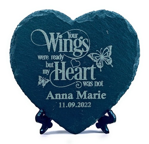 Custom slate memorial - custom, plaque
