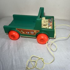 Vintage Fisher Price Little People Play Family Camper Van Base #994