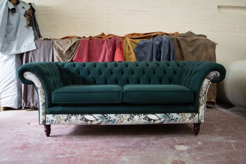 Seater chesterfield green - seater,