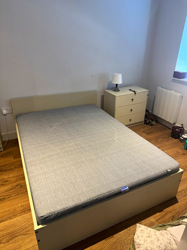 Ikea double bed frame with - frame, (with