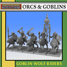 Orc and Goblin Wolf Rider |