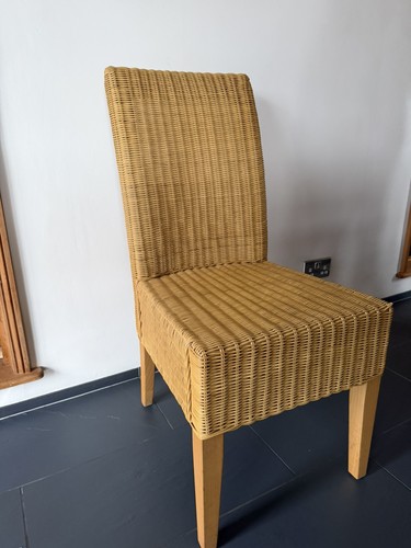 Wicker dining chairs 6no - ., or