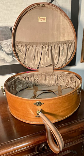 Samsonite round brown vintage - samsonite,