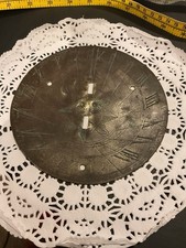 Early 18th Century Brass Sun Dial Plate 6” Diameter Dated 1712 Roman Numerals