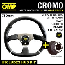 OMP 350mm CHROME STEERING