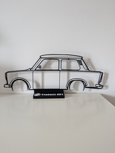 Trabant 601 wireframe car - trabant,