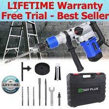 2300W Corded Rotary Hammer Drill SDS Plus 4 Funcion Chisel Action Breaker 240V