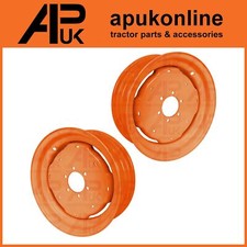 Pair Rear Wheel Rim 6 Stud for Kubota 4WD Aste B1750 B4200 B6000 B6001 Tractor