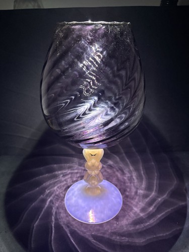 Vintage opalescent stem empoli - opalescent,