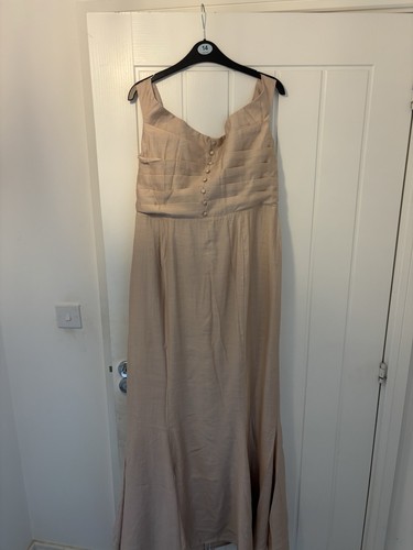 Coast satin blush bardot - bardot, maxi