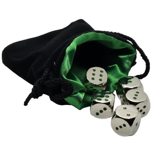 Heavy metal dice set 16mm - metal,