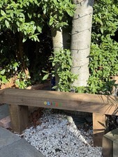 3-Seater Garden Sleeper Bench Custom Colourful Name And Personal Message.