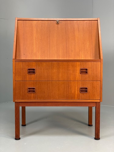Vintage danish teak bureau - vintage,