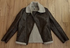 Zara Man Brown Leather Winter