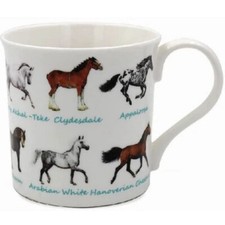 Leonardo Collection Gifts Horse Mixed Motive Fine China Mug - Boxed Gift NEW