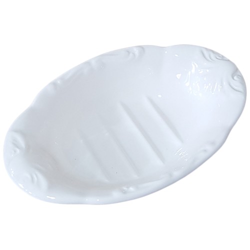 Royal creamware bathroom - creamware, soap