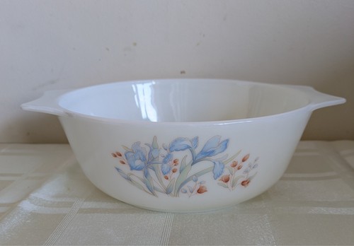 Vintage 80s english pyrex blue - pyrex,