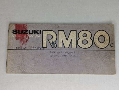 Suzuki rm80 motor cycle owners - suzuki,