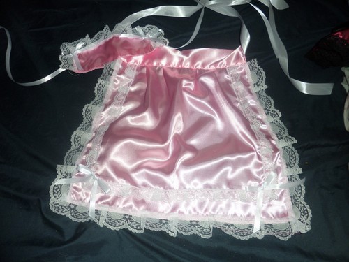 Pretty pink satin maid - pink,
