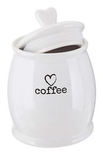 RETRO Tea Coffee Sugar White  Storage Canisters Jar Set - Charm Dolomite