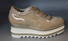 Marco Moreo women's sneakers shoes model Tracy suede beige