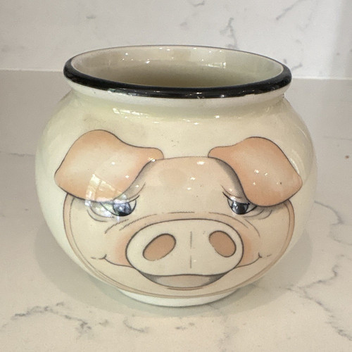 Arthur wood pig face ceramic - wood,