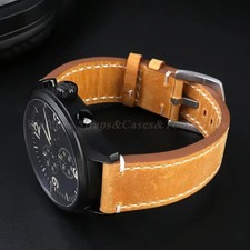 Retro Calf Leather Watch Strap for Omega Huawei GT5 GT4 GT3 18-24mm Sport Band