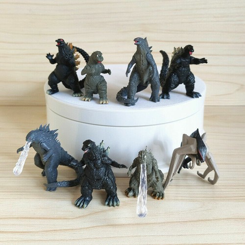 8pcs godzilla king kong - godzilla,