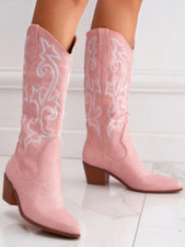 Ladies Pink Cowgirl Boots