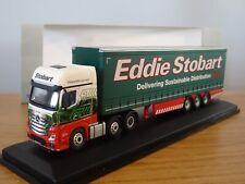OXFORD EDDIE STOBART MERCEDES ACTROS MP4 CURTAINSIDE TRUCK MODEL 76MB001 1:76