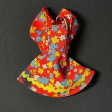 Vintage Mary Quant Daisy Meadowsweet dress 1970s red floral rick fit 9" doll