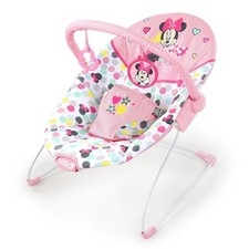 Bright Starts Disney Baby Minnie Mouse Spotty Dotty Vibrating Bouncer Pink 12229