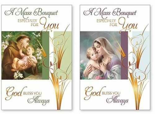 Pack catholic mass cards - of,