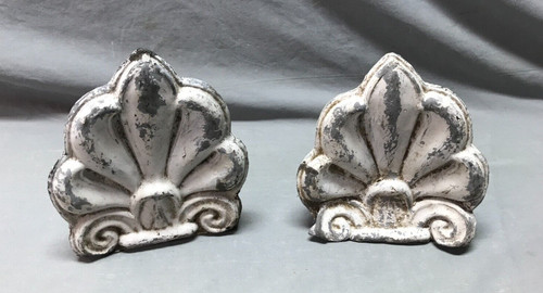 Antique pair fleur lis - antique, de