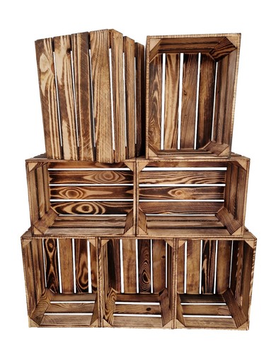 Wooden crates 39x29 x23 cm - wooden,