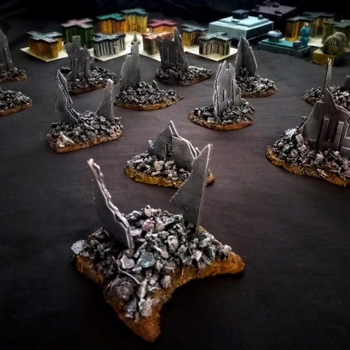 Epic 40k building ruins - ,, 6mm