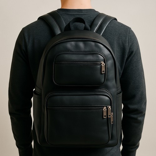 Men leather travel school - leather,