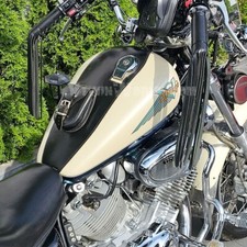 P) YAMAHA VIRAGO XV 1100  XV1000 LEATHER TANK Panel Cover Pad Strap Chap Bra Bib
