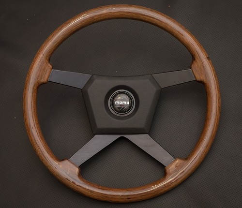 Momo wooden steering - , wheel