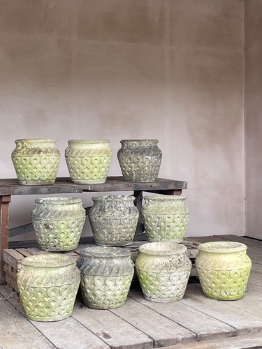 Stone planters vintage - stone,