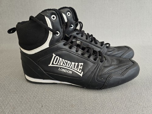 Men lonsdale black leather - black,