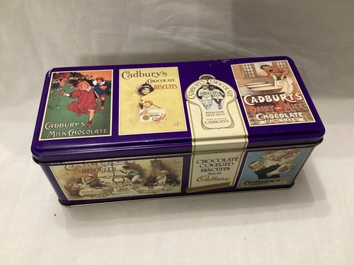 Cuboid cadbury biscuit tin - biscuit,