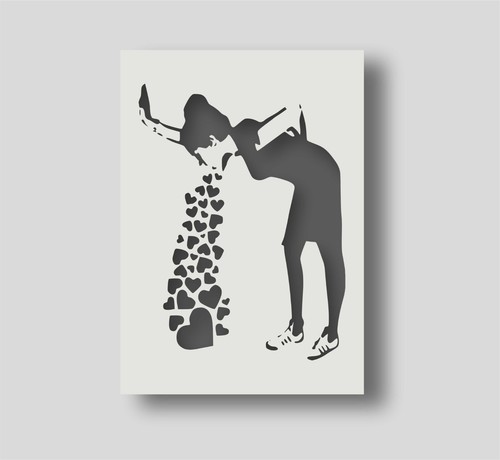 Banksy love sick - love,