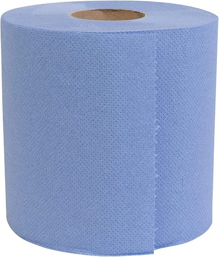 Blue rolls centre feed 2ply - centre,
