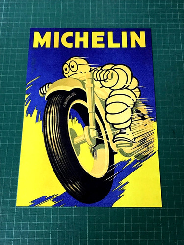 Motorbike metal sign - metal, plaque