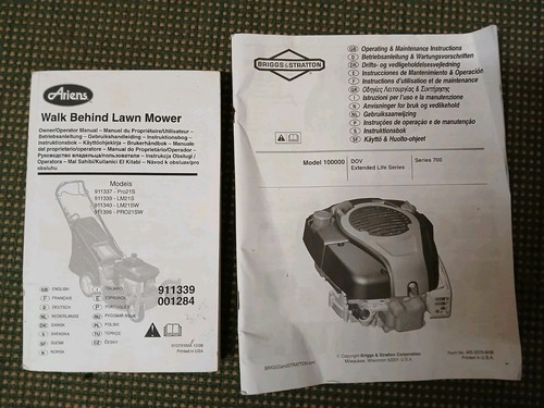 Ariens lawnmover manual walk - ariens,