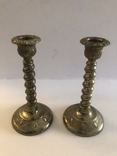 Antique Brass Candle Sticks