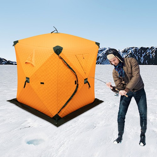 Ice lake fishing shelter - lake, tent