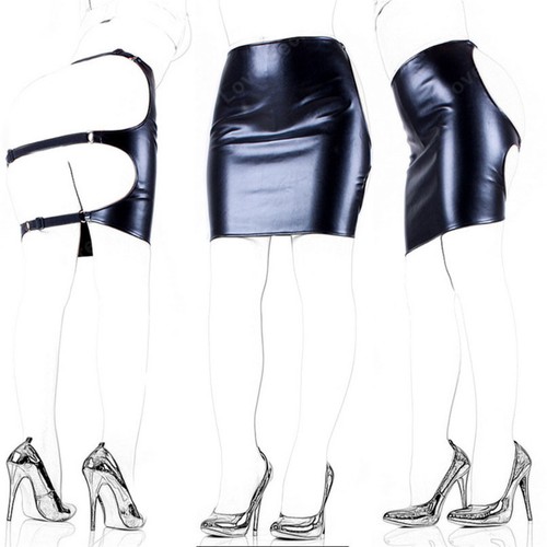 Wetlook black pvc - style, faux
