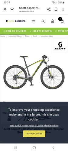 Scott aspect mountain bike